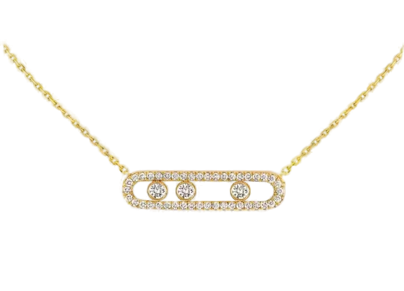 MESSIKA MOVE PAVÉ Yellow Gold Diamond Necklace 03994-YG