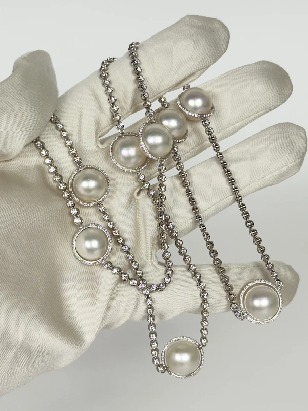 Adler PEARL AND DIAMOND NECKLACE adler 4