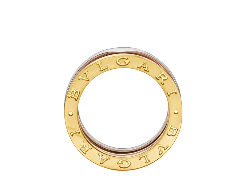 Bvlgari B.ZERO1 TRICOLOR RING (SIZE 51) 352922 2