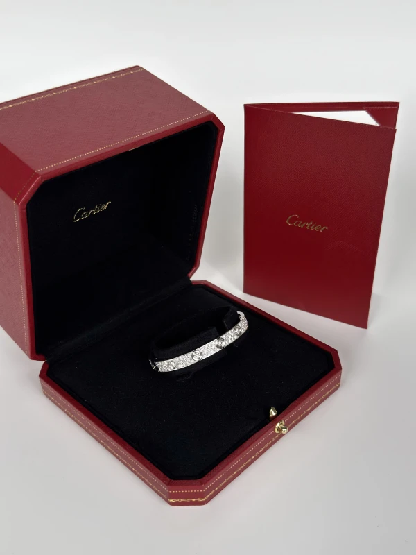 Cartier LOVE BRACELET, CLASSIC MODEL, PAVED (SIZE 15) N6727015 6