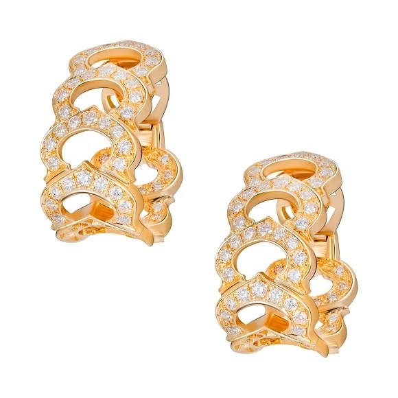 Cartier C DE CARTIER DIAMOND HOOP EARRINGS Cartier