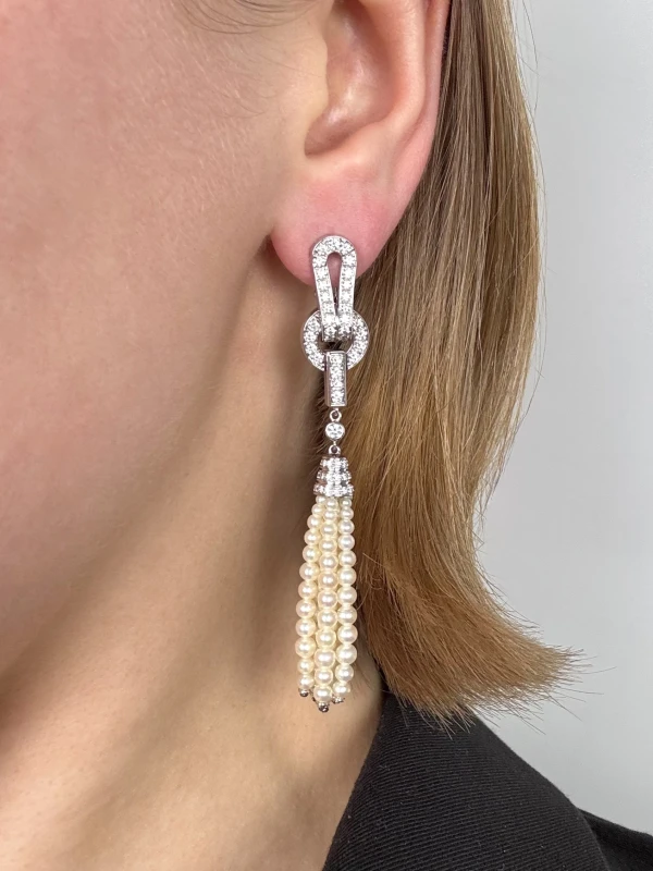 Cartier AGRAFE EARRINGS N8050300 2