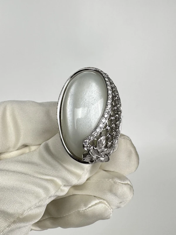Carrera y carrera  SEDA IMPERIAL SET WHITE GOLD, MOONSTONE AND DIAMONDS DA13600 029919 4