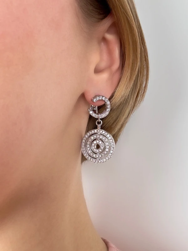 Bvlgari FULL DIAMOND ASTRALE DROP EARRINGS bvlgari 2