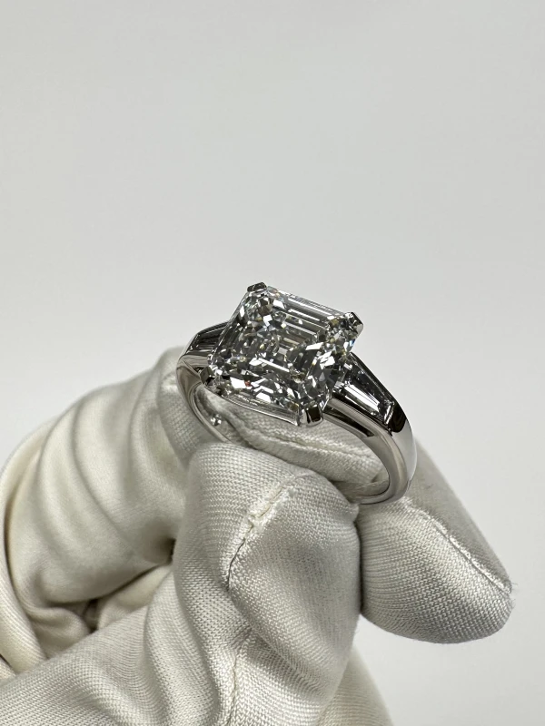 СЕРЬГИ NO NAME ASHER DIAMOND 4.12 CT G/VVS2 RING NN4.12G 4