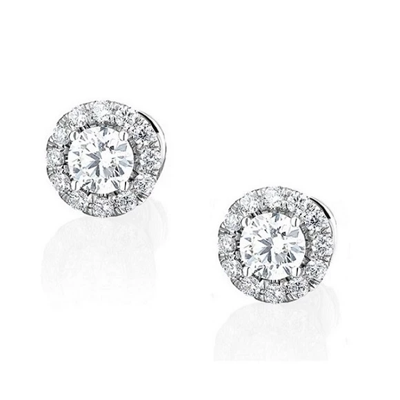 Earrings without a brand СЕРЬГИ С БРИЛЛИАНТАМИ 0.75 CT F/SI1 - 0.75 CT F/SI1 0.75 CT F/SI1 - 0.75 CT F/SI1