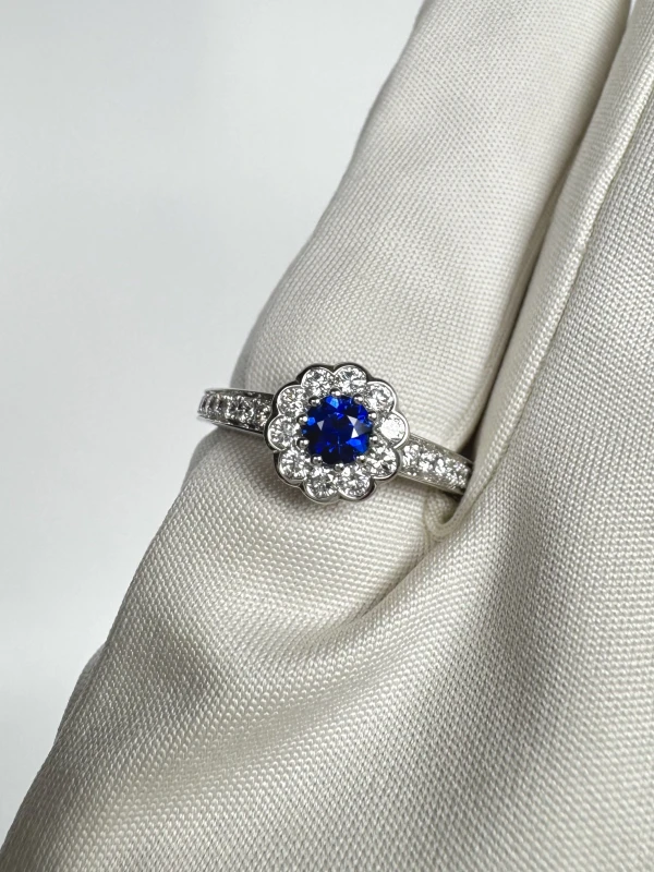 GRAFF SAPPHIRE 0.30 CT RING (SIZE 52) RGR 0.3 CT 3