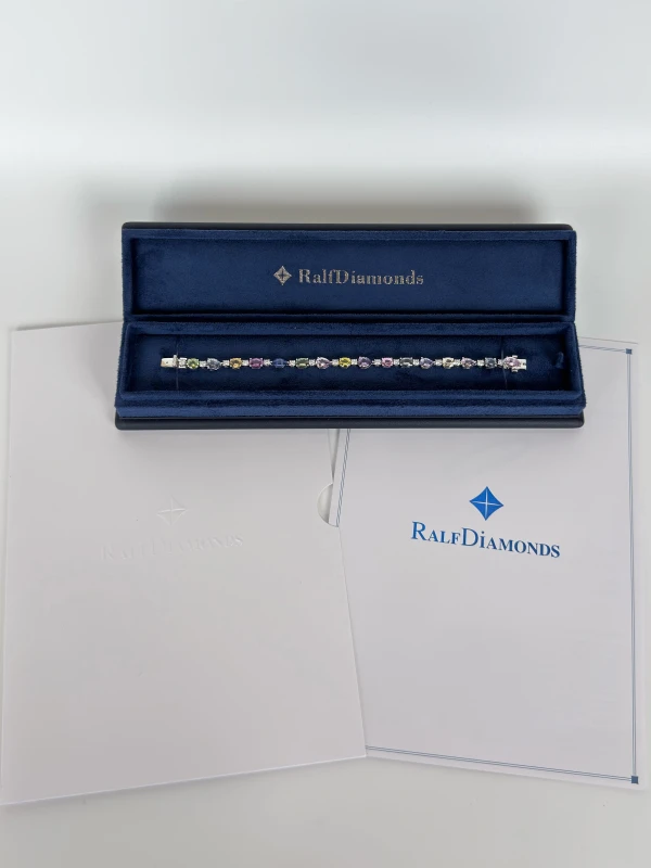 RalfDiamonds MULTISHAPE SAPPHIRE 12.8 CT BRACELET RFD12.8 CT 6