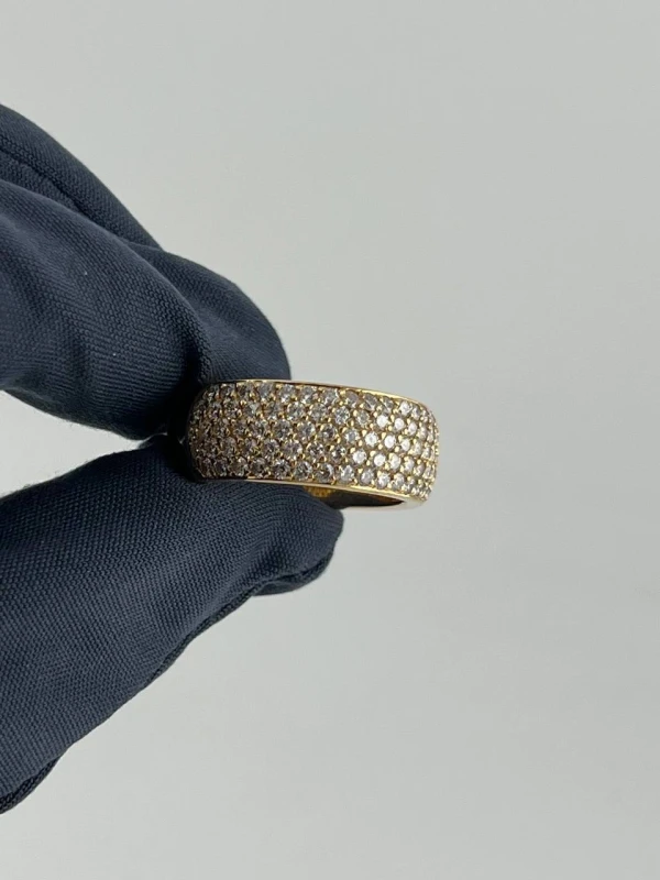 Cartier CLASSIC FIVE ROW DIAMOND PAVE RING B4075853 6