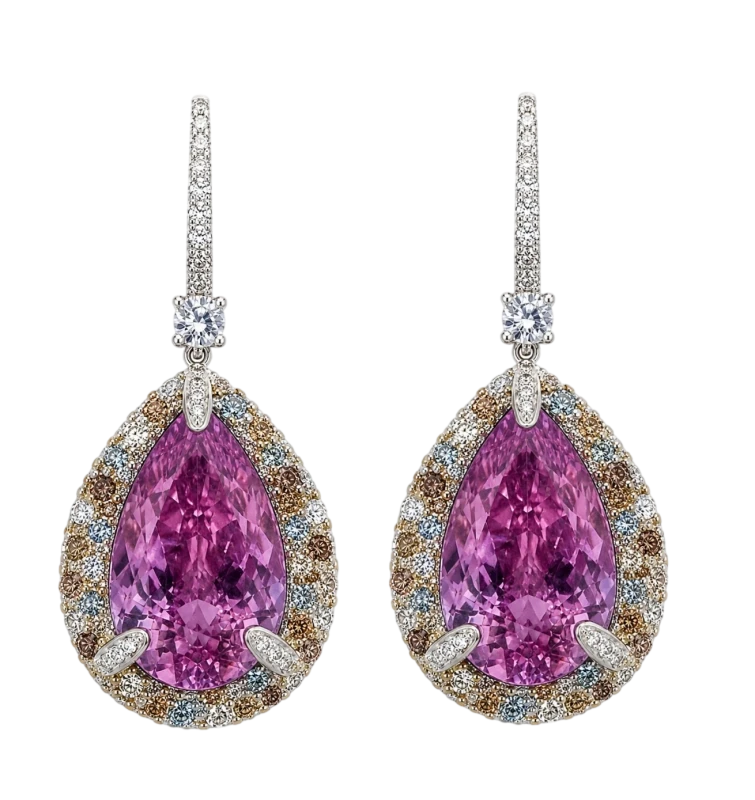 Kunzite 37.79 ct Earrings
