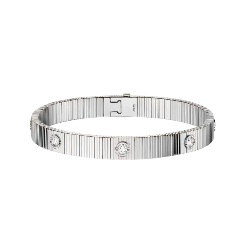 LOVE UNLIMITED BRACELET, FLEXIBLE, DIAMONDS (SIZE 18)