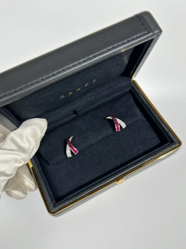 Graff KISS RUBIES & DIAMONDS EARRINGS GE 6