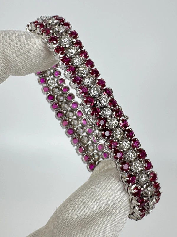 RalfDiamonds RUBY 15.47 CT & DIAMONDS 5.40 CT BRACELET RFD15.47CT 3