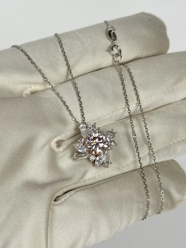 No name ROUND DIAMOND 2.04 CT FAINT PINK/VS2 PENDANT (GIA) NN2.04 CT FP/VS2 5