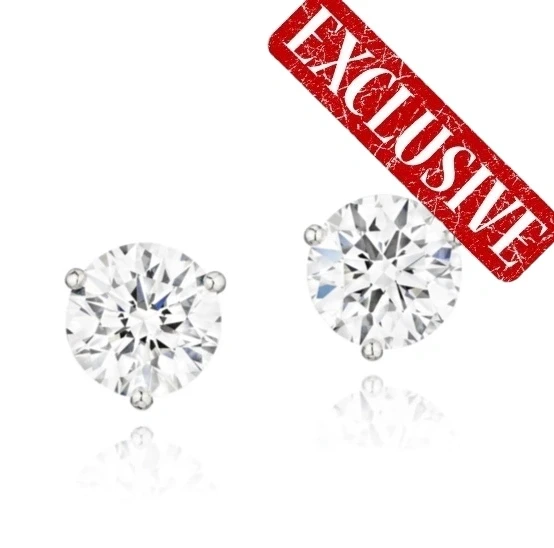 ROUND DIAMONDS 2.74 - 2.76 CT D-E/VS1 EARRINGS (GIA)