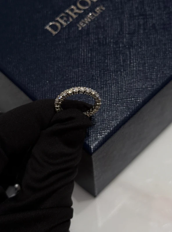 DeRosa ROUND DIAMOND ETERNITY RING 1.50 CT R215 3