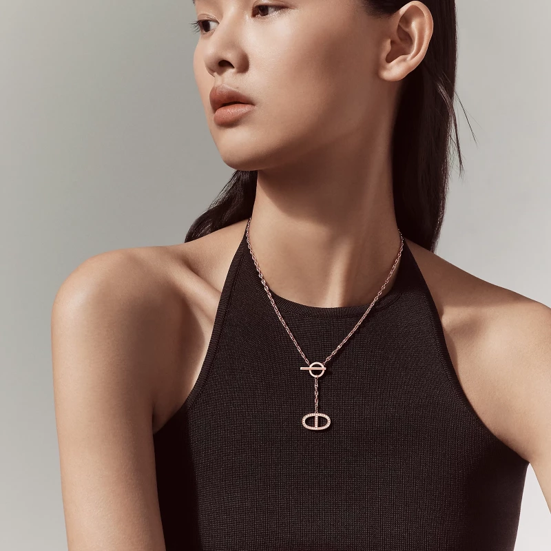 Hermès Chaine d'ancre Contour pendant, large model H122303B 2