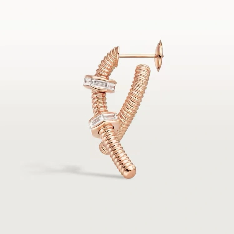 Cartier ECROU DE CARTIER SINGLE LEFT EARRING, DIAMONDS B8301434 4