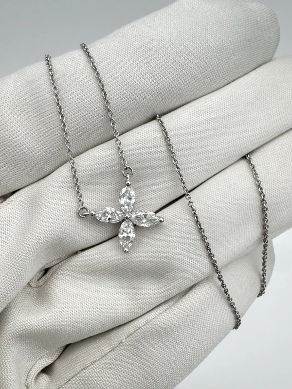 Tiffany & Co VICTORIA PLATINUM PENDANT, LARGE MODEL 14743715 4