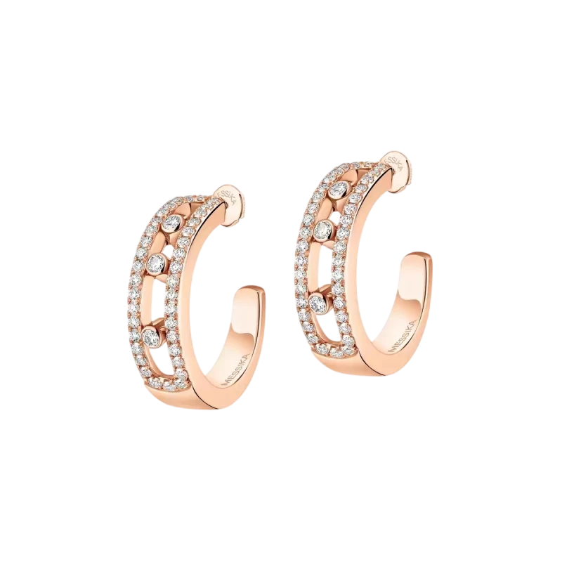 MOVE PAVÉ HOOP EARRINGS