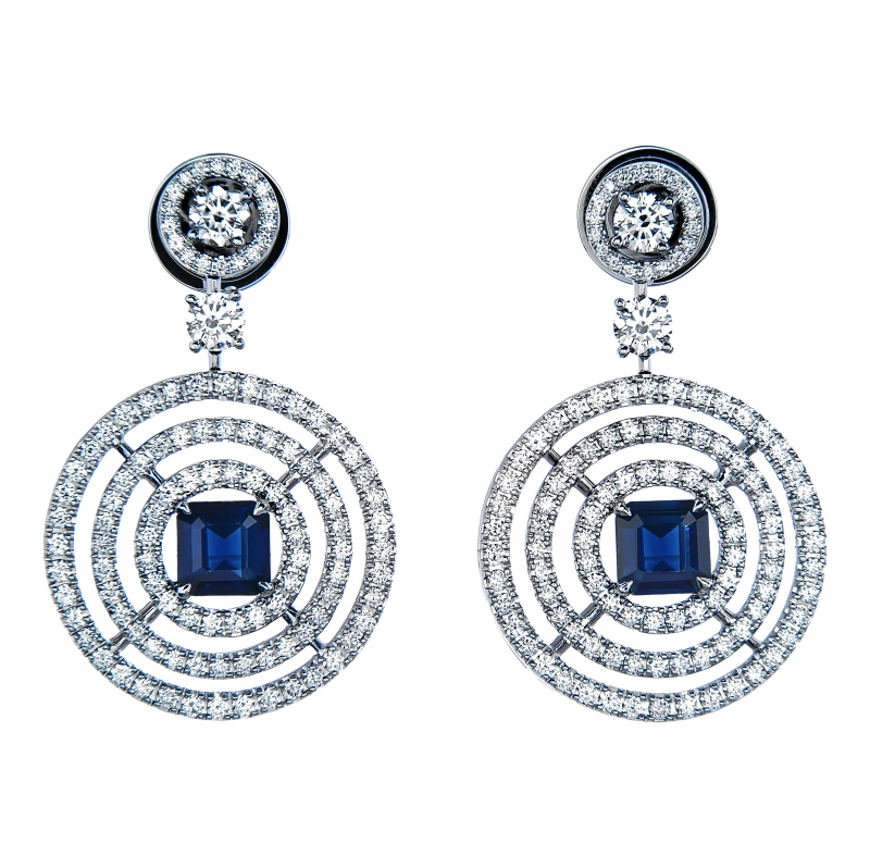 GRAFF BULLSEYE SAHHHIRE SET GR0471 2