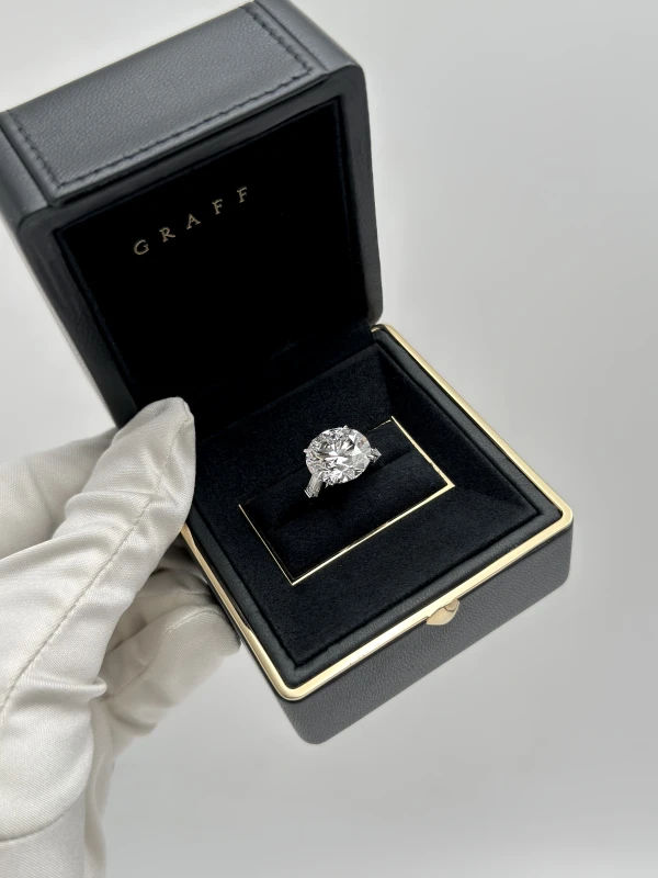 GRAFF ROUND DIAMOND 10.45 CT D/FLAWLESS RING ( TYPE IIa) (GIA) EXEXEX GR10.45 7
