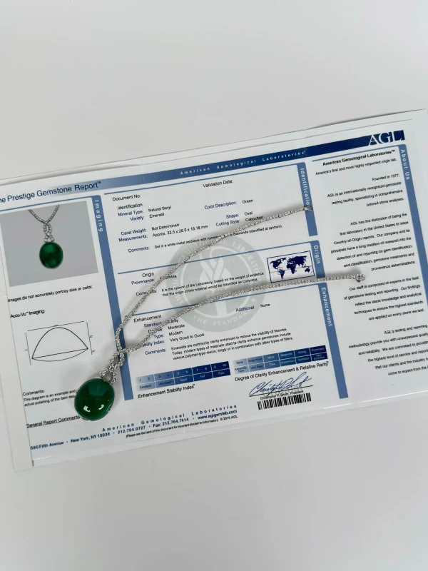 СЕРЬГИ NO NAME COLOMBIA EMERALD 125.85 CT GREEN NECKLACE NN125.85 9