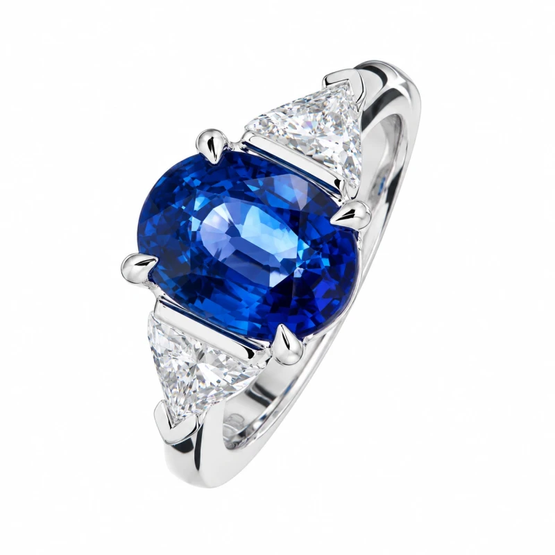 Sapphire 3.53 ct Blue Ring (SIZE 53)