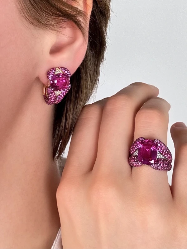 Adler КОМПЛЕКТ С САПФИРАМИ 5.65 - 6.06 - 7.32 CT (No H!) ADLER 5.65 - 6.06 - 7.32 2