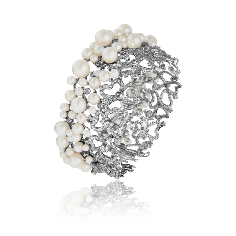 RalfDiamonds PEARL AND DIAMOND 19.56 CT SET RFD8524 4