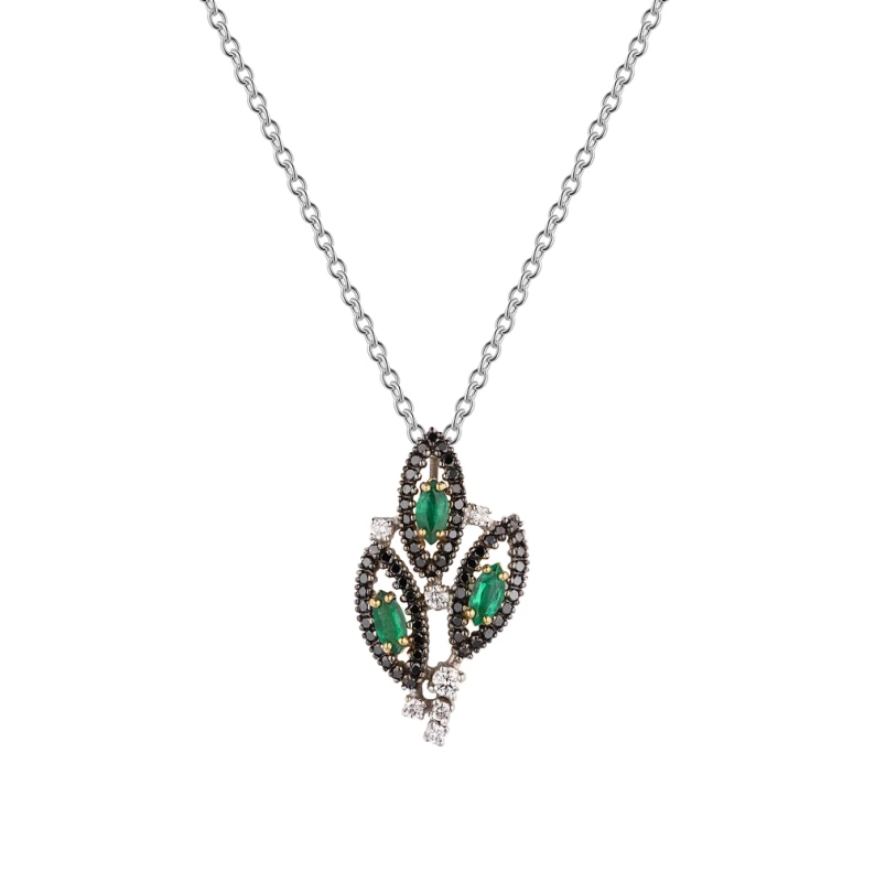 DAMIANI PENDANT WITH EMERALDS 0.35 CT AND DIAMONDS 0.42 CT 20060548