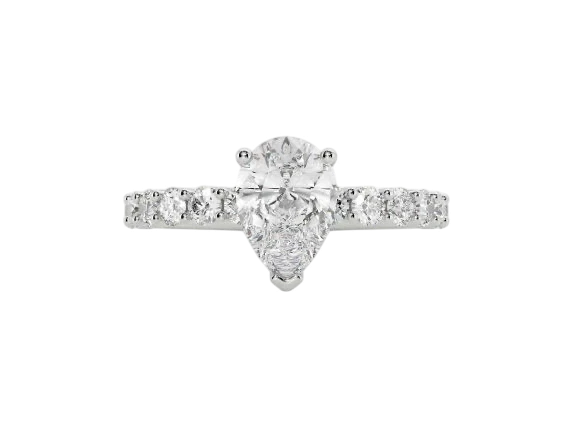 No name PEAR DIAMOND 1.01 CT G/VS1 RING (GIA) EXEX 252840 1