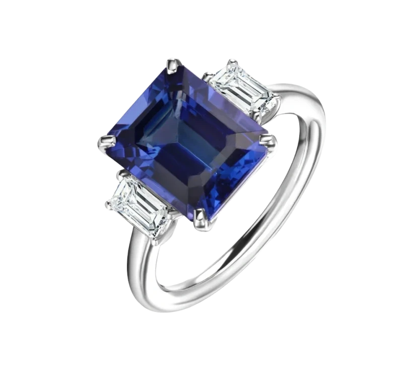 TANZANITE RING 5.11 CT