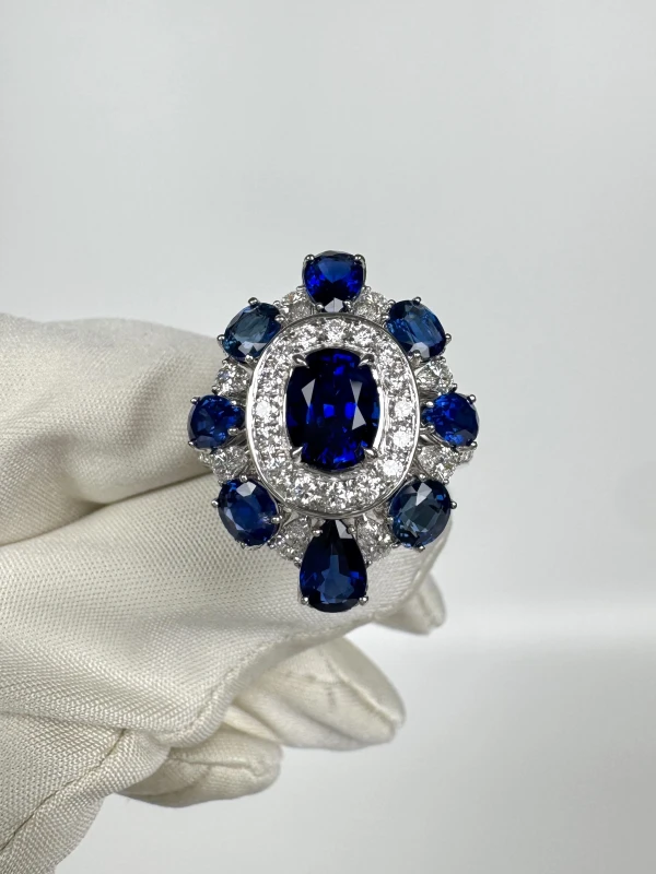 RalfDiamonds SAPPHIRE 5.70 CT RING (SIZE 56) RFD 5.70CT 2