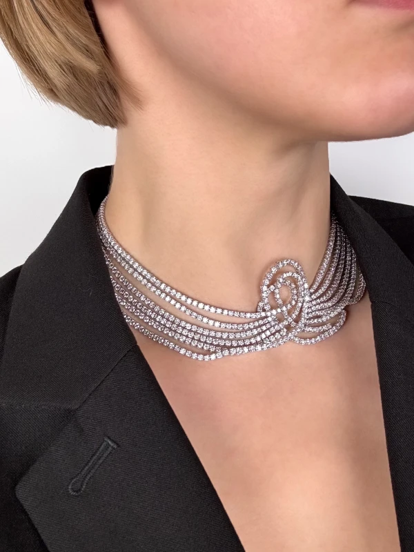 No name ROUNDS DIAMONDS 38.29 CT NECKLACE NN48.53 CT 2