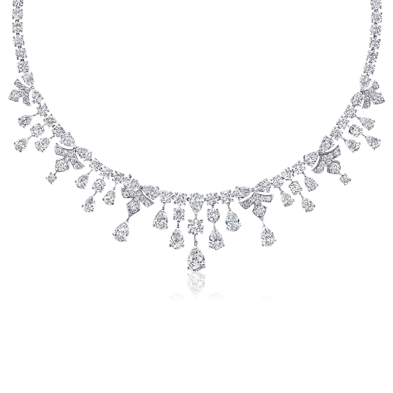 LOTUS MOTIF NECKLACE 42.84 CT