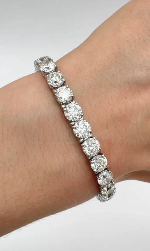 RalfDiamonds ROUND CUT DIAMOND BRACELET 26.12 CT D.26.12 СТ 4