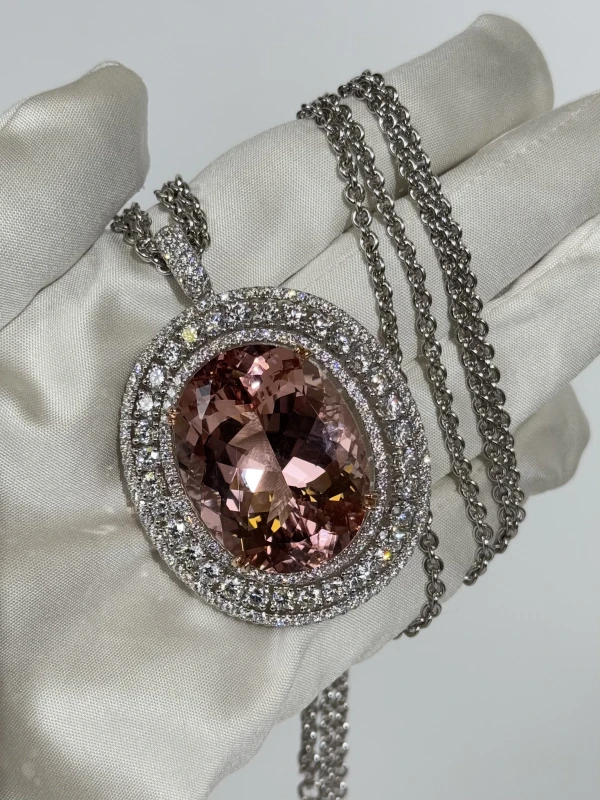 RalfDiamonds MORGANITE 74.74 CT PENDANT 1513RLF 4