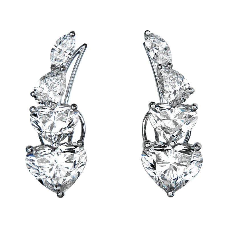 DIAMOND 7.22 CT EARRINGS