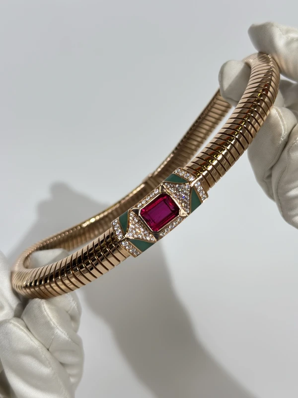 Bvlgari HIGH JEWELLERY, Tubogas Classic Necklace 361315 3