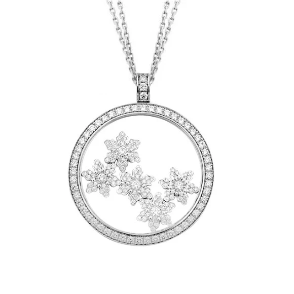 HAPPY DIAMONDS SNOWFLAKES NECKLACE