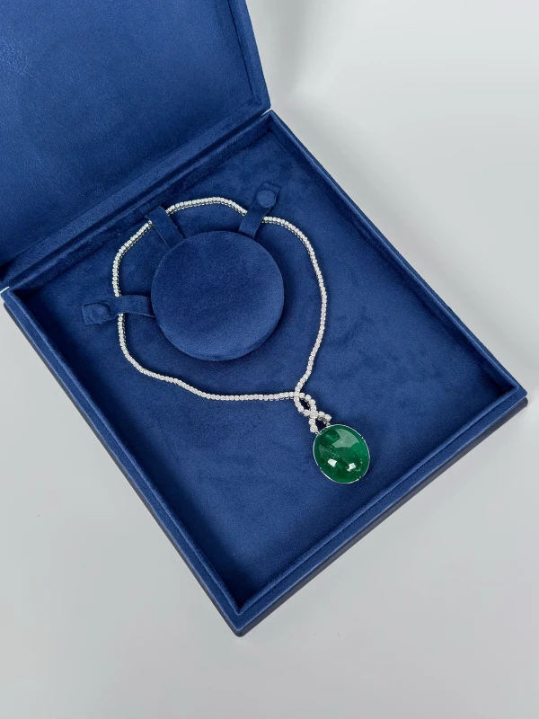 СЕРЬГИ NO NAME COLOMBIA EMERALD 125.85 CT GREEN NECKLACE NN125.85 8
