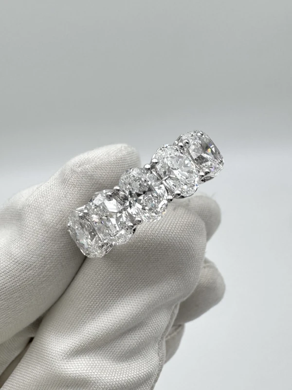Earrings without a brand OVAL DIAMOND 13.09 CT D-E/VS2 RING (GIA) NN13.09CT 3