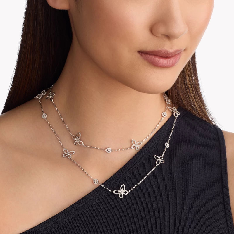 GRAFF Butterfly Silhouette Diamond Long Necklace RGP749 4