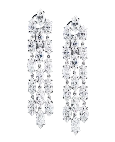 DIAMOND EARRINGS 29.44 CT H-I/VS