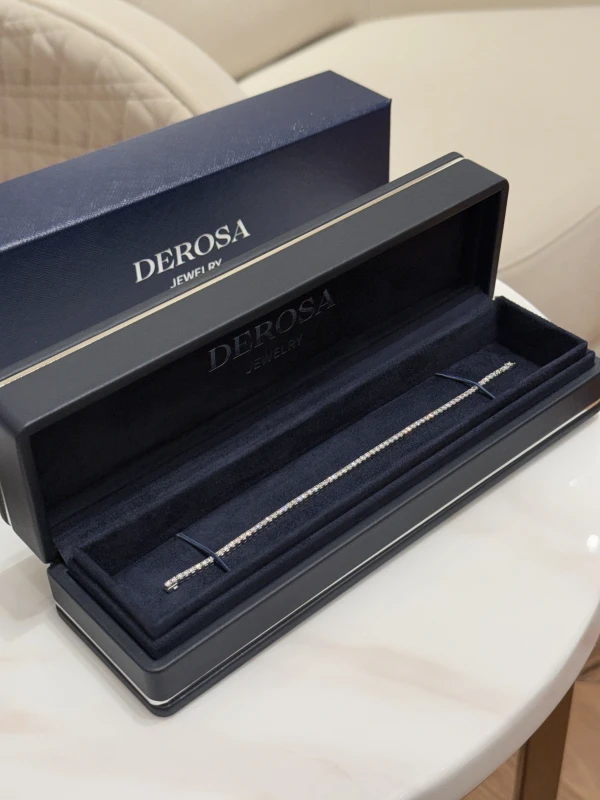 DeRosa ROUND DIAMOND TENNIS BRACELET 2.06 CT (SIZE 17.0) B638025 2