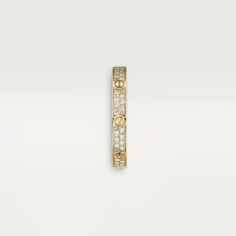 Cartier LOVE RING, MINI MODEL, PAVED (SIZE 49) B4218049 4