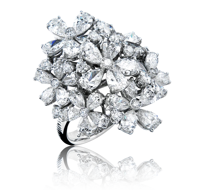Damiani FLOWER DIAMOND RING (SIZE 55) DAMIANI 1