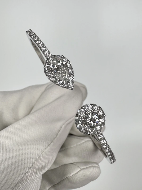 GRAFF Icon Round and Pear Shape Open Diamond Bangle (SIZE M) RGB504-165 4