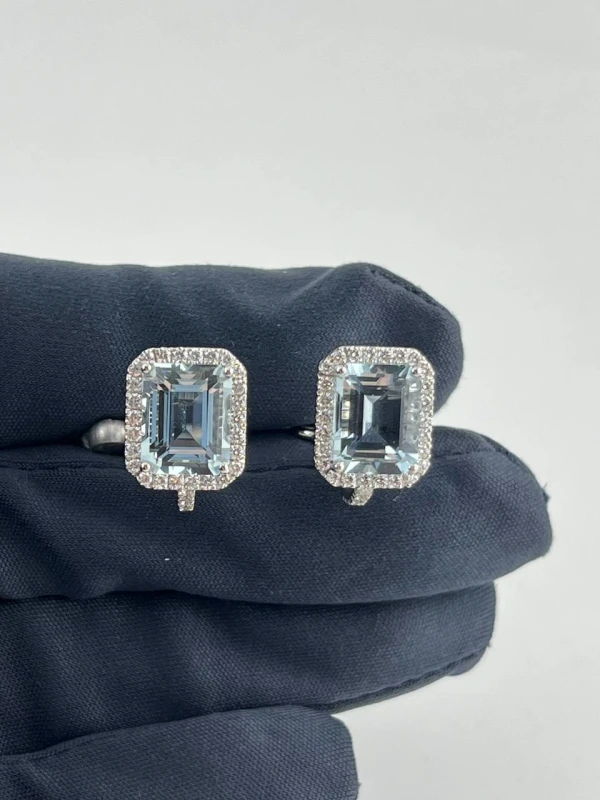 Crivelli Aquamarine and Diamond Earrings 372-3136-MOD/91523087 4